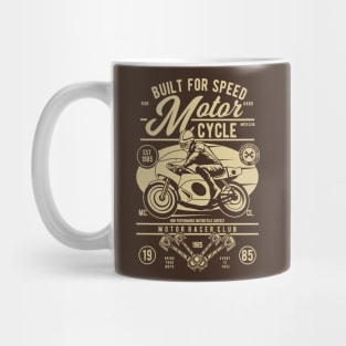 Built for Speed: Retro Moto Club Mug